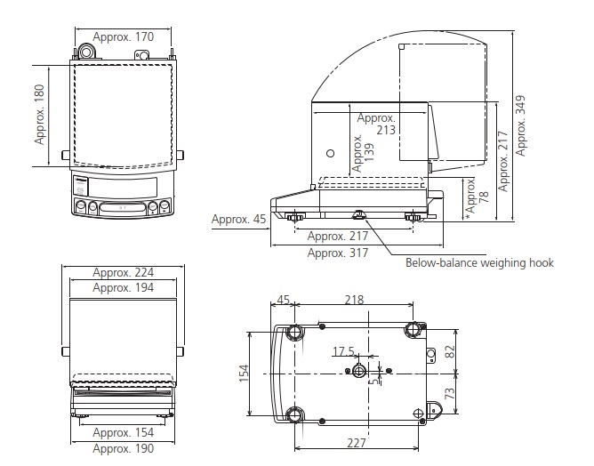 Large Pan Models with Weighing Capacity 2,200 g or more