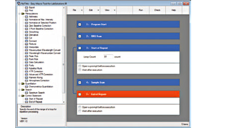 Fig. 4 Macro Program Repeating Sample Measurement Ten Times