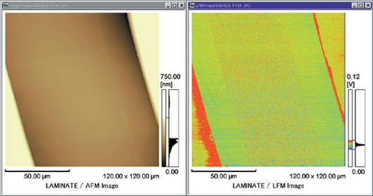 Observation of Laminated Plastic