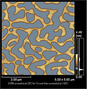 Dewetting behaviors of ultra-thin polymer film on mica substrate