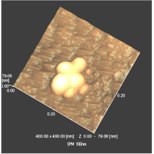 Observation of Nanoparticles Suspended in the Air