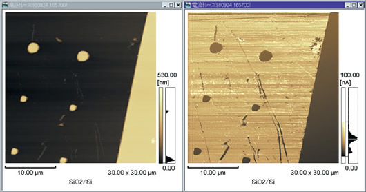 Observation of SiO<sub>2</sub> Patterns on Si