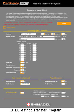 UFLC Method Transfer Program