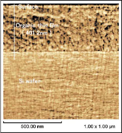 Fig.3 Cross section of an organic thin film