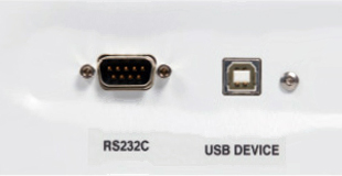 2개의 인터페이스 : USB and RS232C